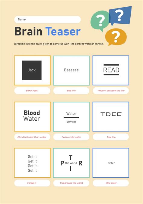 8 Best Printable Brain Puzzles For Adults Pdf For Free At Printablee