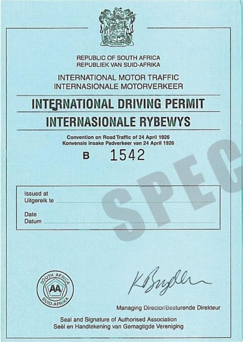 South Africa International Driving Permit In 2022 International