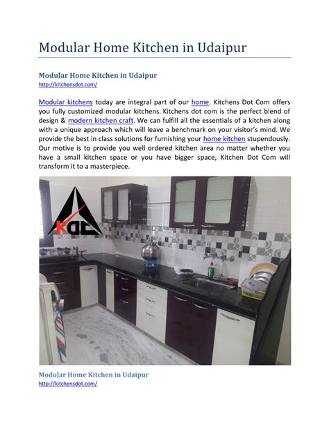Ppt Modular Home Kitchen In Udaipur Powerpoint Presentation Free