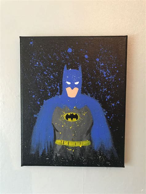 Batman Canvas Batman Painting Batman Canvas Iconic Characters