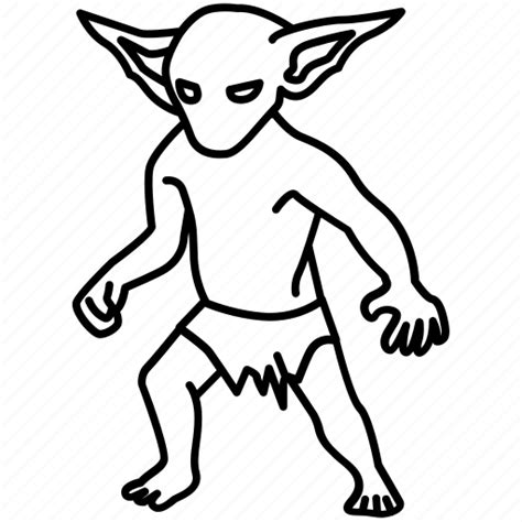 Boggart Creature Fantasy Goblin Gremlin Imp Troglodyte Icon