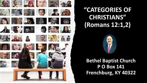 Bethel Baptist Church Categories Of Christians 3 19 2023 Youtube