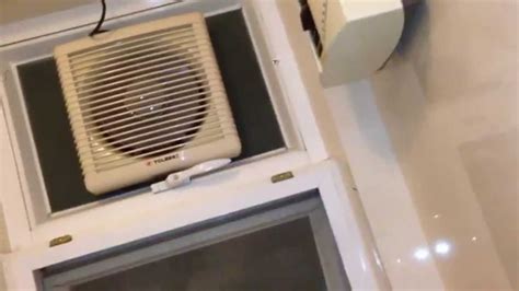 Window Mounted Bathroom Exhaust Fan Design For Home