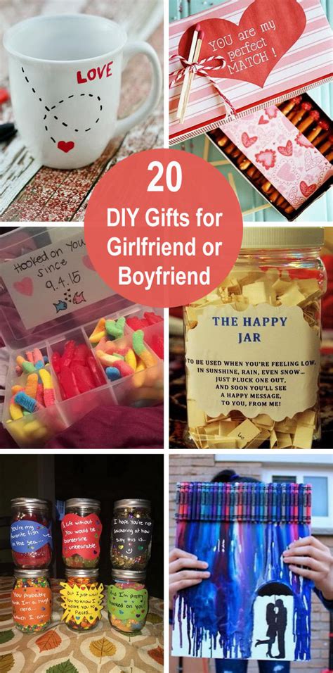 There are many options available. 20 DIY Gifts for Girlfriend or Boyfriend