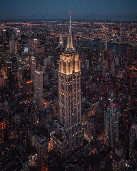 Empire State Building At Night By 212sid Empire State Building
