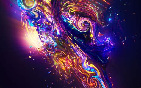 Download Carnival Colorful Fractal Abstract Wallpaper 3840x2400 4k