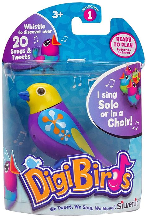 Rocco Toys Digibirds Singing Bird Colourful 18 Colours Toptoy