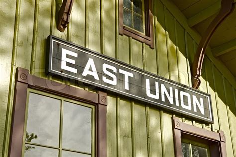 East Union Sign Stock Image Colourbox