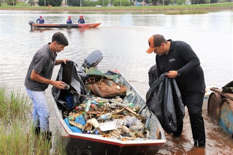 Ação De Limpeza Retira Mais De 2 Toneladas De Lixo Do Lago Azul Portal O Norte