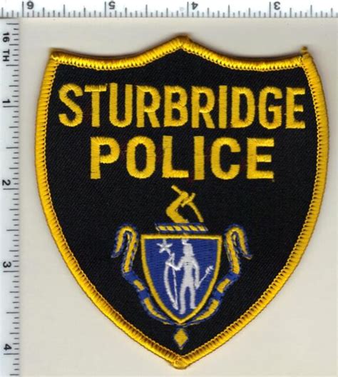Sturbridge Police Massachusetts Shoulder Patch New From 1990 Ebay