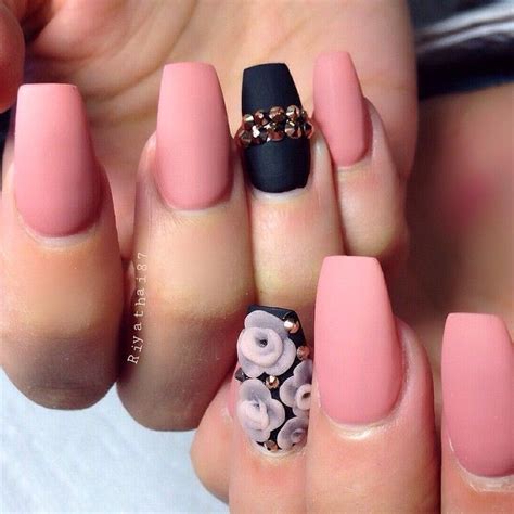 matte nail designs with rhinestones styles outfits nail design nail art nail salon irvine