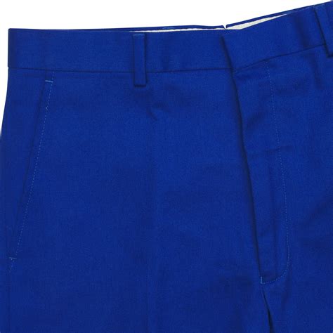 Zip Fly Royal Blue Chino Trousers Mens Country Clothing Cordings