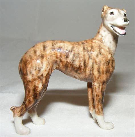 Northern Rose Miniature Porcelain Animal Figure Greyhound Brindle R303a