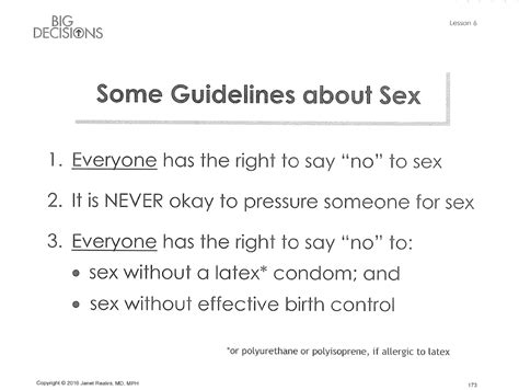 guidelines about sex take back the shac