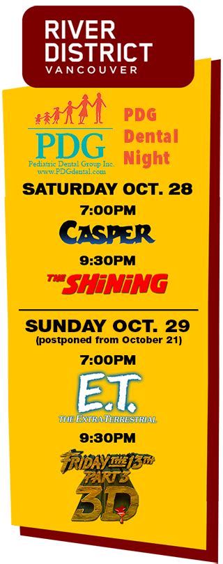 Showing older movies helps keep costs down, and regardless, the movie selection appears to be secondary these days; Halloween Drive In Movie Series - October 20, 27, 28, 29 & 30