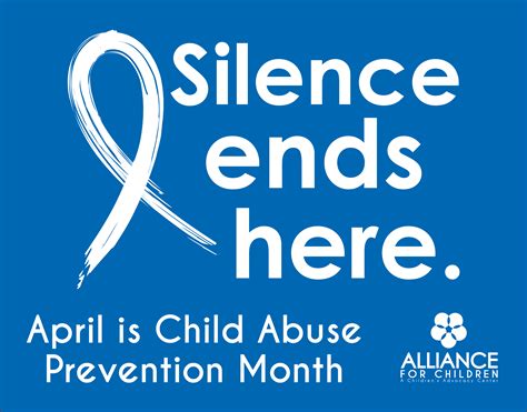 Child Abuse Prevention Month Alliance For Children