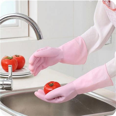 Waterproof Rubber Latex Gloves For Dish Washing Laundry Housework Wear Resistant Creative C