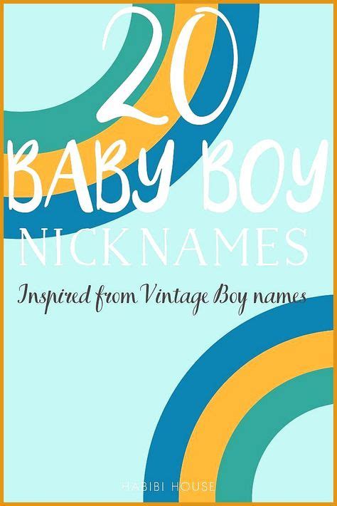20 Wunderbar Hübsche Jungennamen Mit Vintage Spitznamen Jungennamen