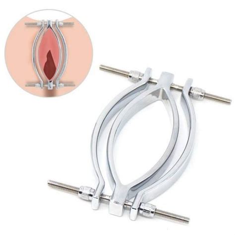 Stainless Steel Adjustable Pussy Clamp Free Shipping SQ035 CHASTITYTOP