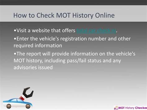 Ppt How To Check Mot History On A Car Powerpoint Presentation Free