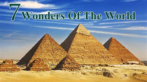 Is there one in particular that you'd like to visit? The Seven Wonders Of The World | Documentary - YouTube