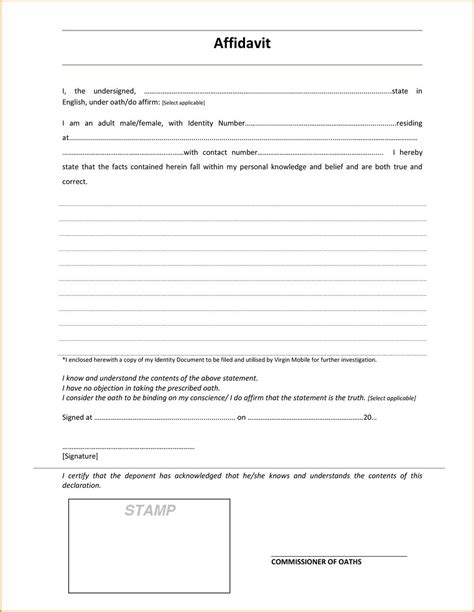 Use our affidavits to swear to the truthfulness of a statement or fact. Saps Blank Affidavit Form - Forms #NDkxOA | Resume Examples