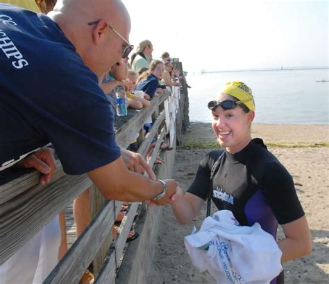 Hundreds Swim From Greenwich To Stamford For Cancer Research