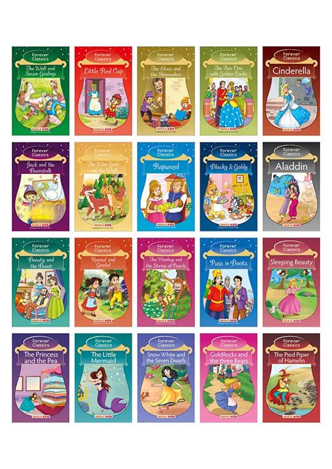Forever Classics Set Of 20 Fairy Tales With Colourful Pictures