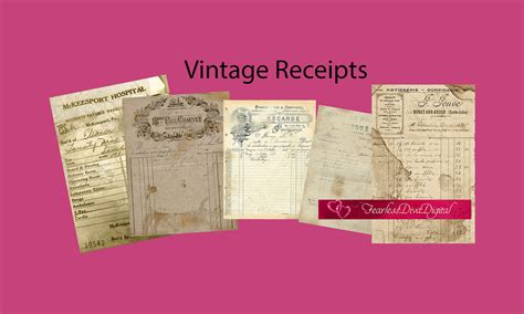 Get Our Printable Grocery Store Receipt Template Vintage 1960s