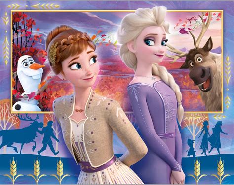 Puslespill Frozen 2 Characters Originale Gaveidéer Europostersno