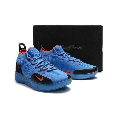 Nike Kd 11 Royal Blueblack Orange Mens Basketball Shoes