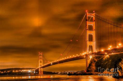 Golden Gate Bridge Nightside Photograph By Jim Carrell Fine Art America
