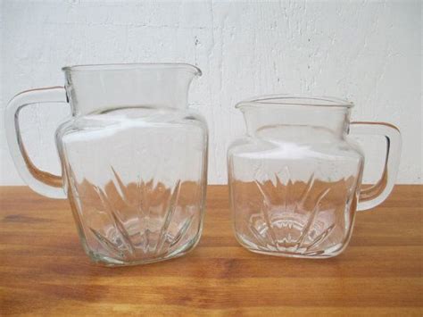 federal glass star pitcher set tall milk and short by celladores 25 00 pitcher set glass