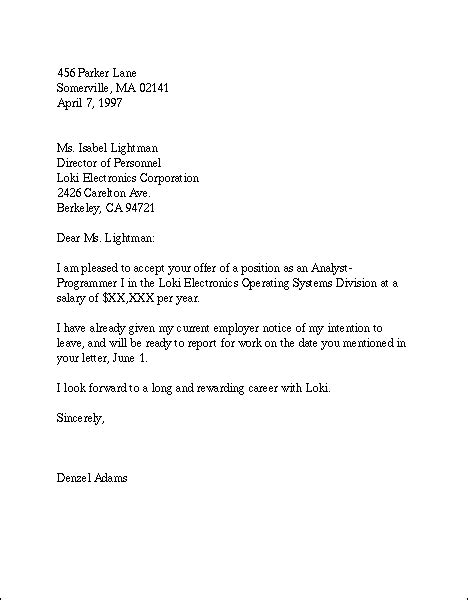 Parties involved in letter of credit. Job Acceptance Letter Template • ALL DOCS