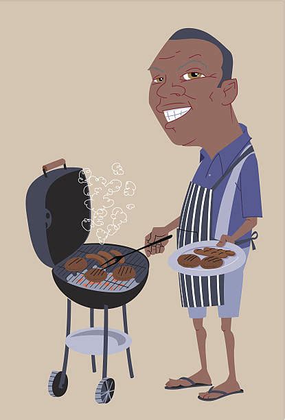 Royalty Free Black People Barbeque Clip Art Vector Images