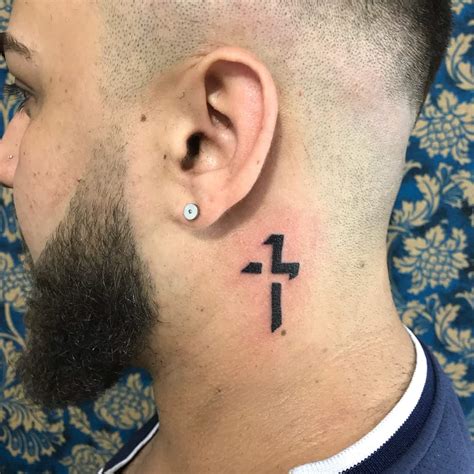 Shocking Dim Inked Best Cross Tattoos For Neck Best Cross Tattoos