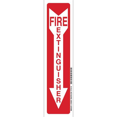 Fire Extinguisher Sign Over The Top