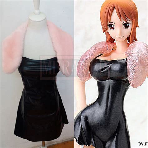 new one piece film strong world nami cosplay costume anime girl dress on