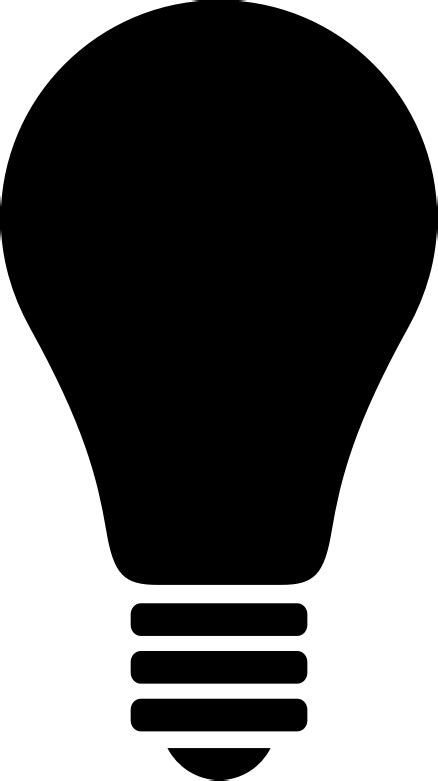 Light Bulb Silhouette 2 Openclipart