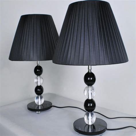 Buy 2x Modern Designer Bedside Lamps W Two Tone Base Mydeal
