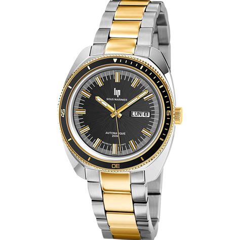 Montre Lip 671358 Montre Sous Marinier 39 Automatique Acier Argenté