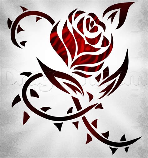 How To Draw A Rose Tattoo On Your Hand How To Draw Rose Tattoo On