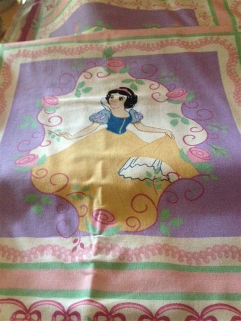 Disney Princess Fabric Panels Belle Aurora Cinderella Etsy