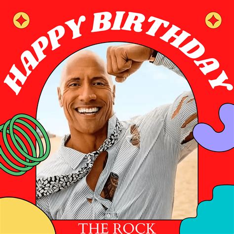 Happy Birthday Dwayne Johnson Wishes Card Meme Messages Images
