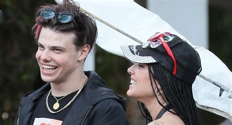 There's a reason he looks so familiar! Halsey Shares a Laugh with Boyfriend Yungblud at Coachella ...