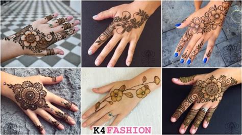 Easy Mehndi Designs Collection For Hand 2022 K4 Fashion