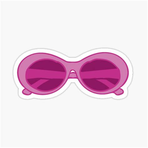 Clout Goggles Pink Sticker By Rayerade Redbubble