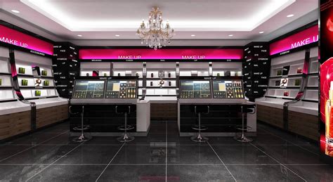 Cosmetics Store Interior Design Solution M2 Retail Mall Kiosk The