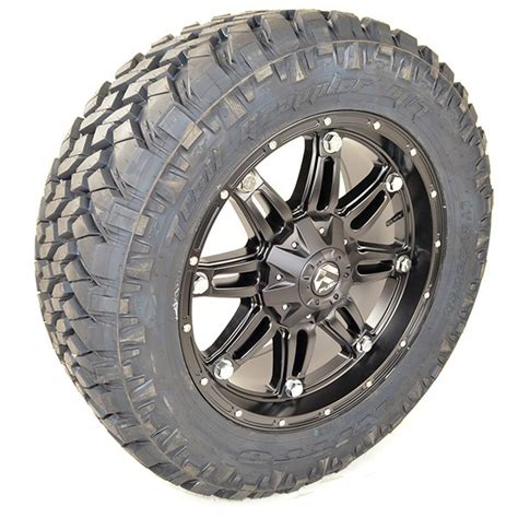 18x9 Fuel Offroad D531 Hostage Matte Black Wheels With Nitto Trail