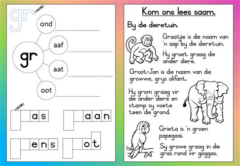 Afrikaans Werkkaarte